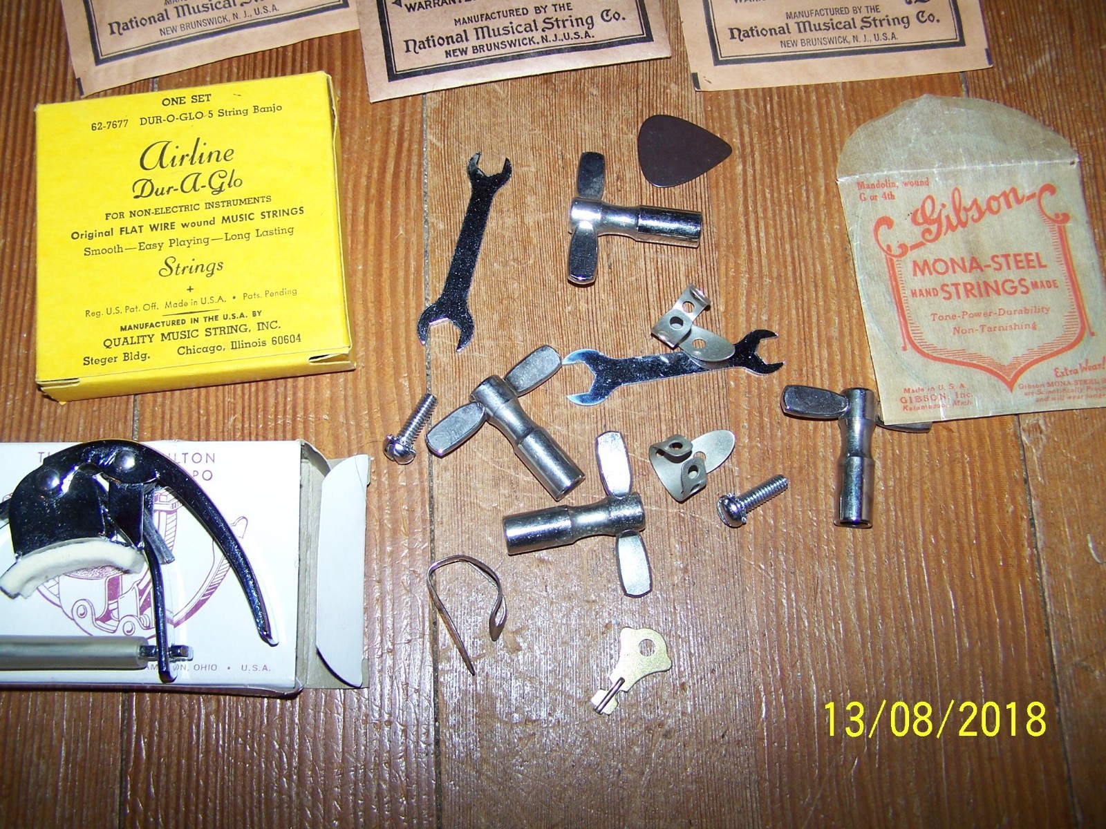 Group of Misc. Banjo Strings & Tools