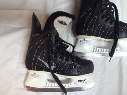 NIKE IGNITE 6 TUUK Custom Carbon Steel Blade Ice Hockey Skates Youth size US 3B