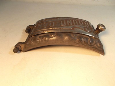 Antique Cast Iron Ornate Round Oak 16SB-T-2 Stove Door PD Beckwith Nice Top