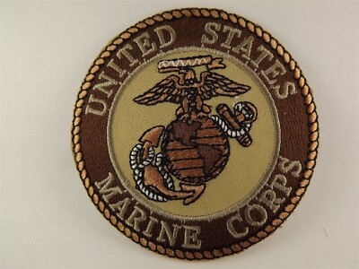 MARINE CORPS USMC DESERT STORM PATCH LOGO SEMPER FI BRAND NEW 3'' IRON-ON