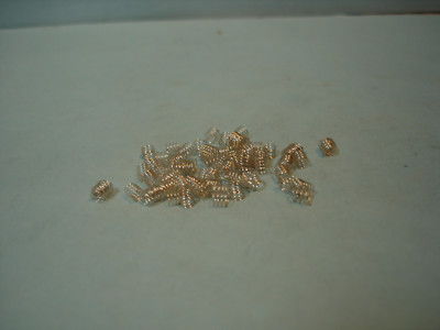 50pr REPRODUCTION SILVER PLATED H.O SCALE PICK UP SHOE SPRINGS FOR AURORA AFX 