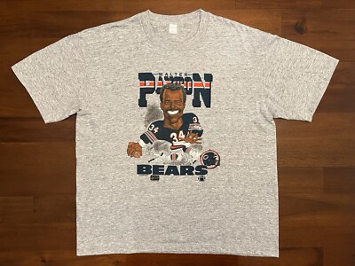 1987 Vintage Sportswear Chicago Bears Walter Payton Salem Graphic Tshirt Size XL