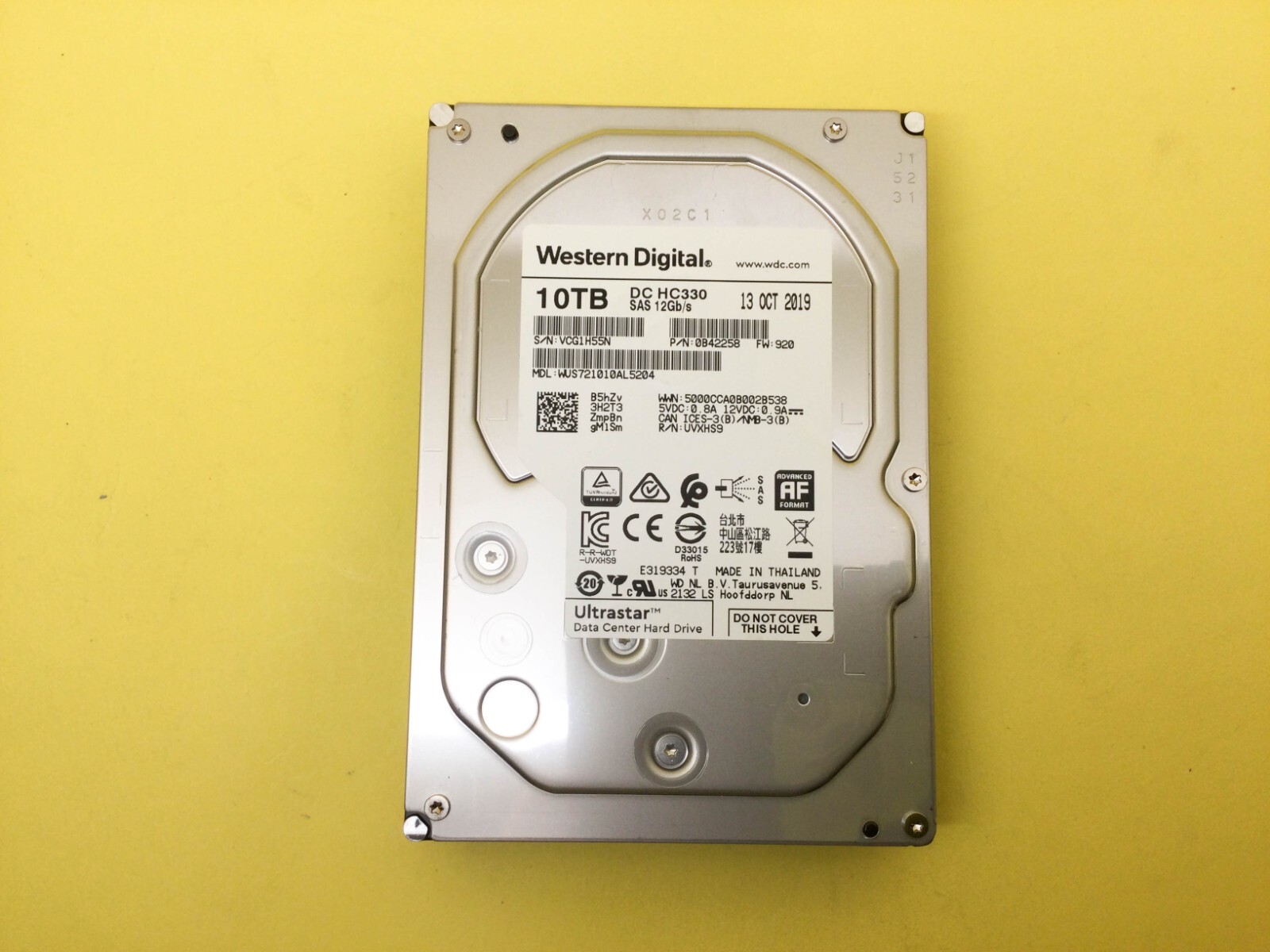 Western Digital DC HC510 10TB HDD（2個） Amazon.com: Western Digital Ultrastar DC HC330