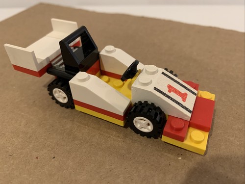 Lego 6395 - White #1 Car Only - Vintage Lego Victory Lap