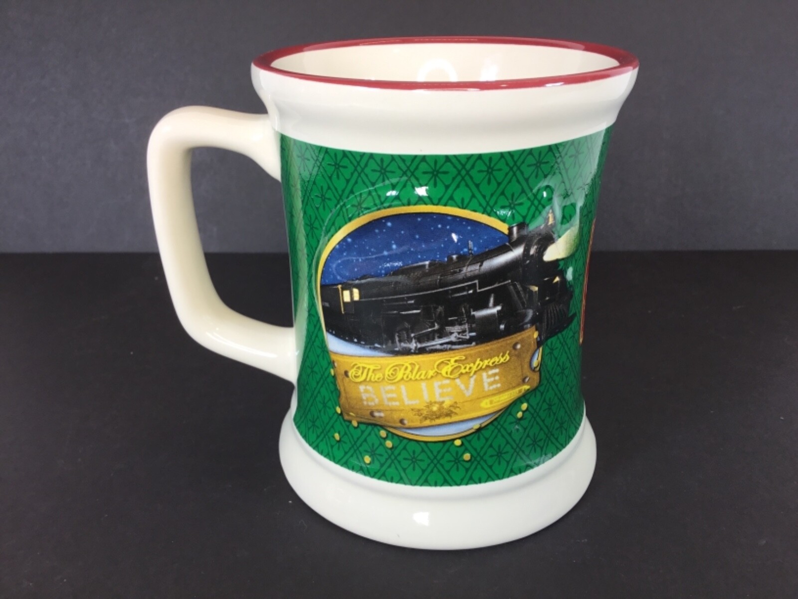 Polar Express “Believe” Vibrant Colors Coffee Hot Chocolate Mug Excellent Shape