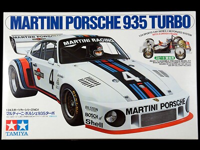 TAMIYA ラジコン MARTINI PORSCHE 935 箱、説明書他 TAMIYA 1/24 Porsche 935 Turbo Martini #24001 motorized scale