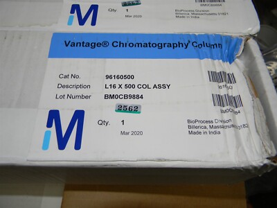 Millipore Vantage L Laboratory Column VL 16 x 500 COL ASSY 96160500 (March 2020)