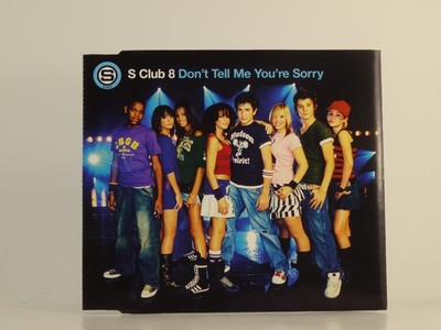 S CLUB 8 DON'T TELL ME YOU'RE SORRY (H1) 3 Track CD Single Picture Sleeve POLYDO