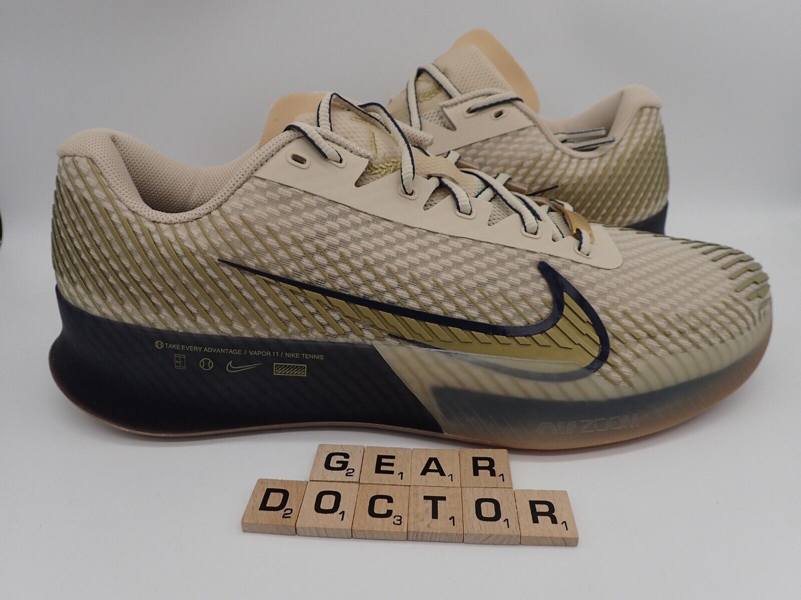 Nike M Zoom Vapor 11 HC PRM Sanddrift Metallic Gold (FN4735