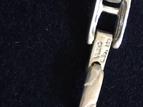 Vintage Main Line Time quartz watch with gemstones in sterling silver (925)