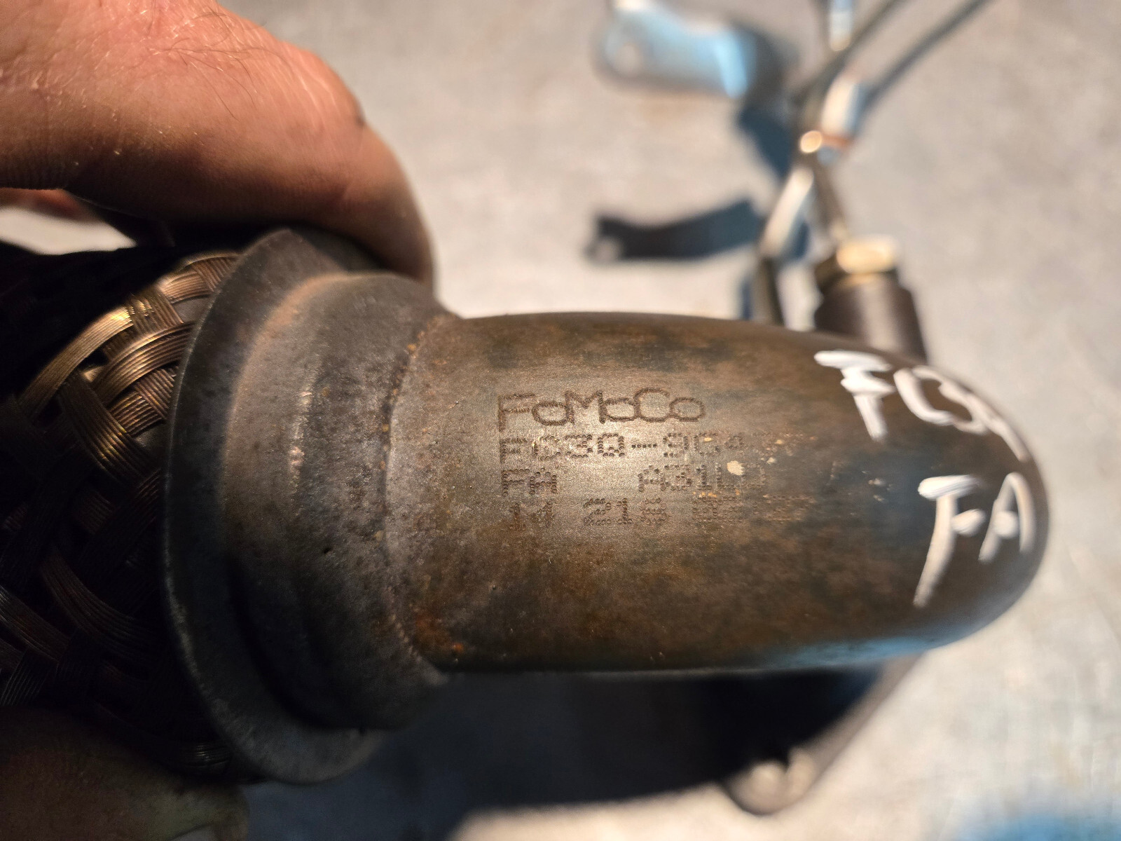 Ford part # FC3Q-9G437-FA - Exhaust Pipe - Picture 4 of 5