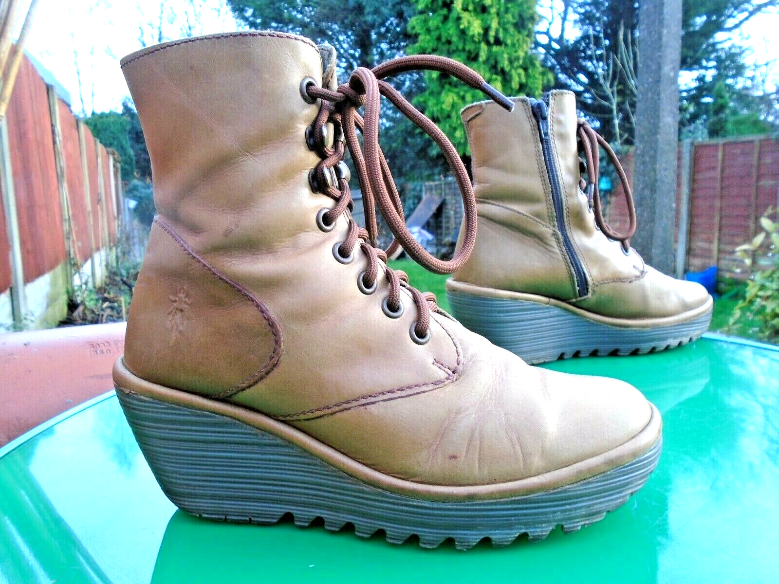Fly london tan boots hotsell