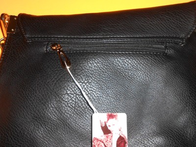 NEW WITH TAG Mia K Farrow MKF Collection  Black Cross Body Bag With Gold