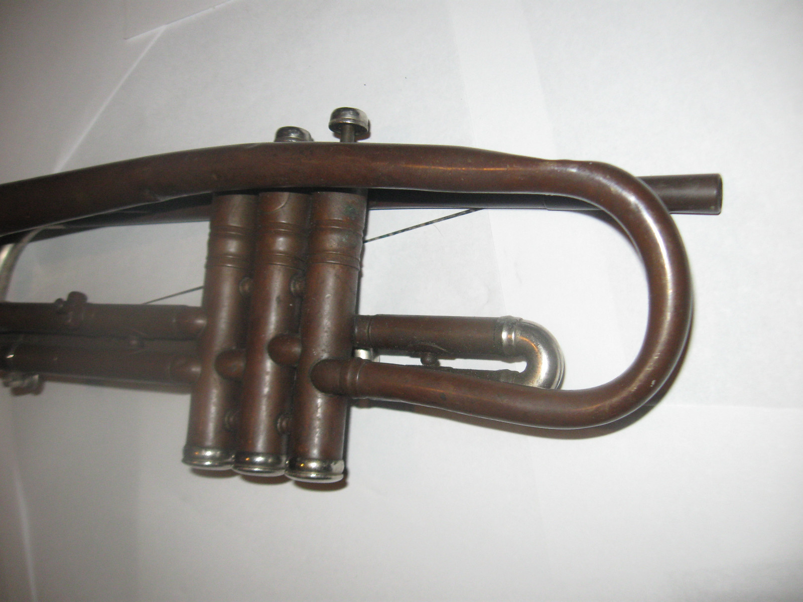 Old  Wm Frank Chicago Trumpet / Cornet ? Serial  10786 AS IS