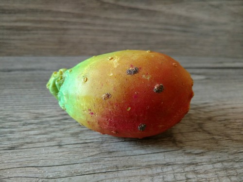 Vintage old  ITALIAN Alabaster CARVED Stone FRUIT CACTUS Prickly Pear Agostani