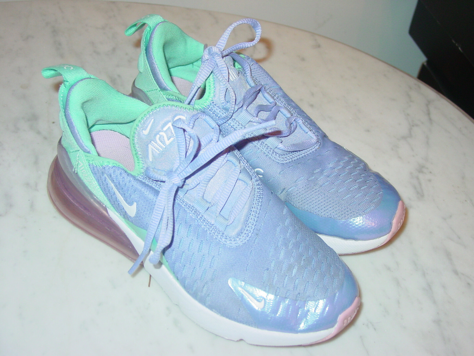 2018 Nike Air Max 270 Twilight Pulse/Light Aqua Youth Running Shoes! Size  4Y | eBay