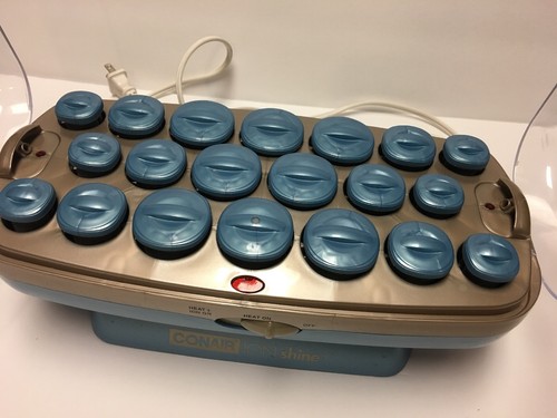 Conair Ion Shine 20 Multi Size Instant Hot Hair Rollers Setter Pageant Case