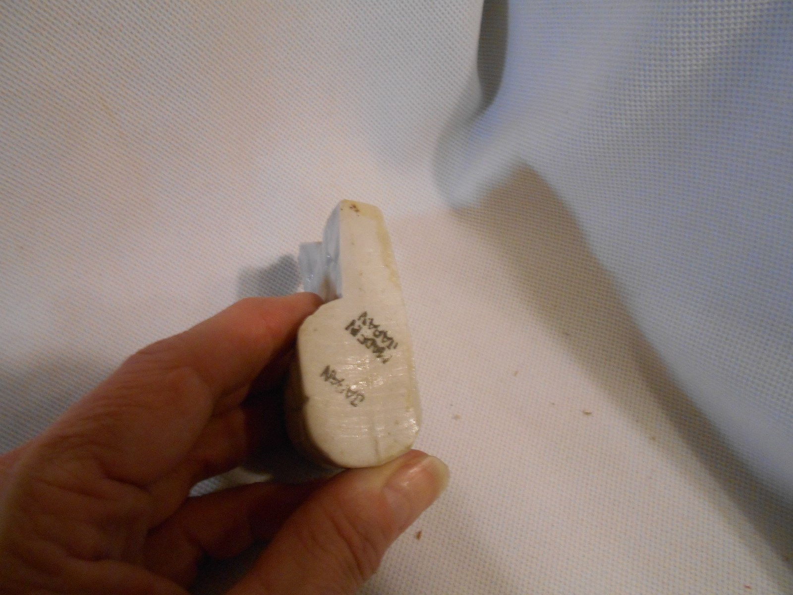 vintage victorian lady with violin sewing pin cushion made in Japan