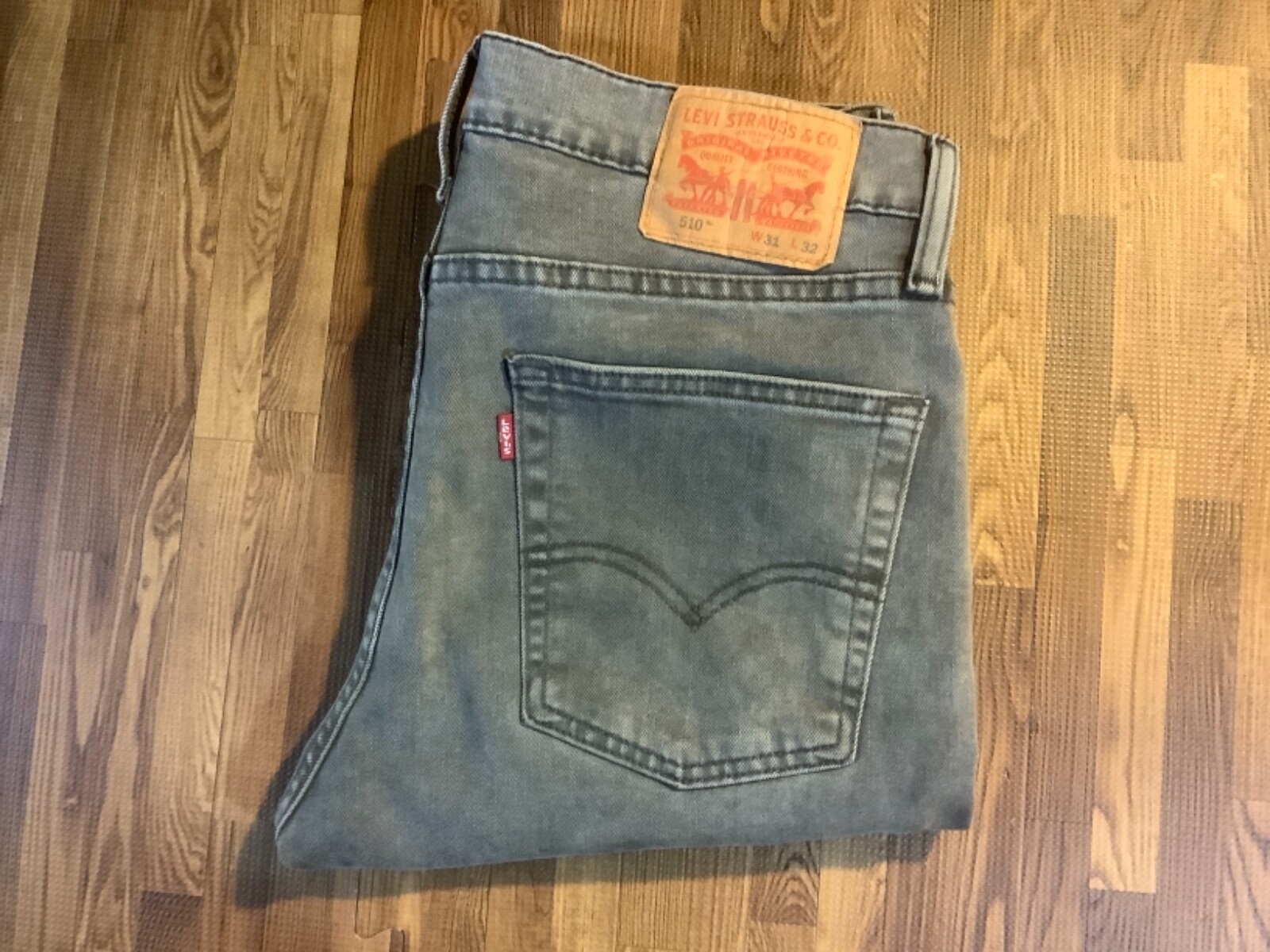 Levi's 510 Skinny Mens Denim Jeans Tag Sz 31x32 actual Levi's 510 Skinny Mens Denim Jeans Tag Sz 31x32 actual