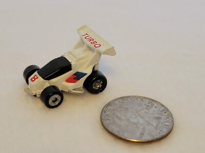 Vintage Micro Machines TURBO Formula 1 Racing Car #8 Red White Blue 1989 Funrise