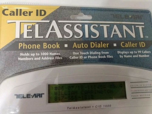 Caller ID Telassistant Phone Book Auto Dialer 60K Flash Memory New CID-1000