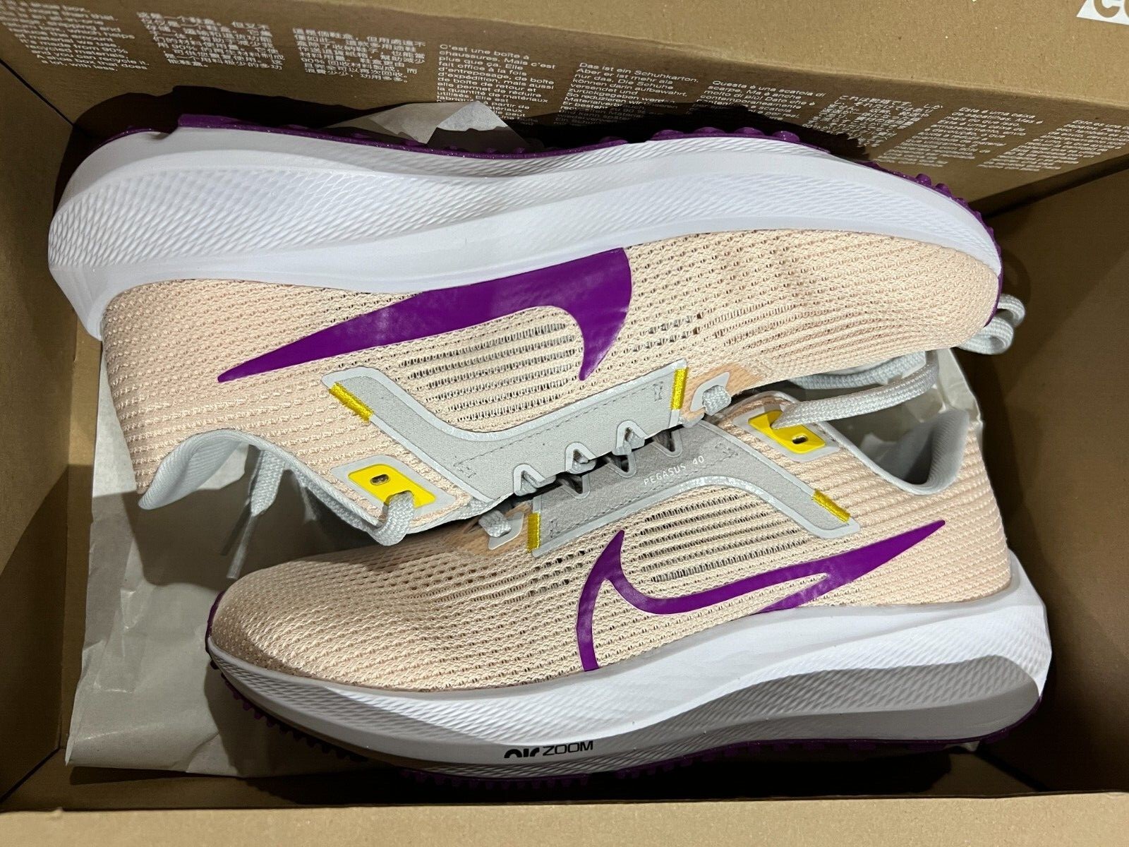 Unisex Nike White Oklahoma State Cowboys Zoom Pegasus 40