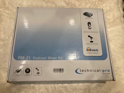 PM-21 Podcast Mixer Kit from Technical Pro - Brand New In box! Only 1 left.