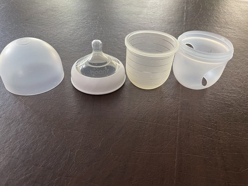 Boon NURSH Silicone Pouch Bottle 4 Ounce Clear 0+ Mo Newborn