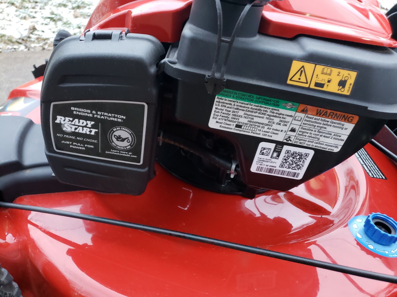 Toro Briggs & Stratton Smart Stow Mower 22