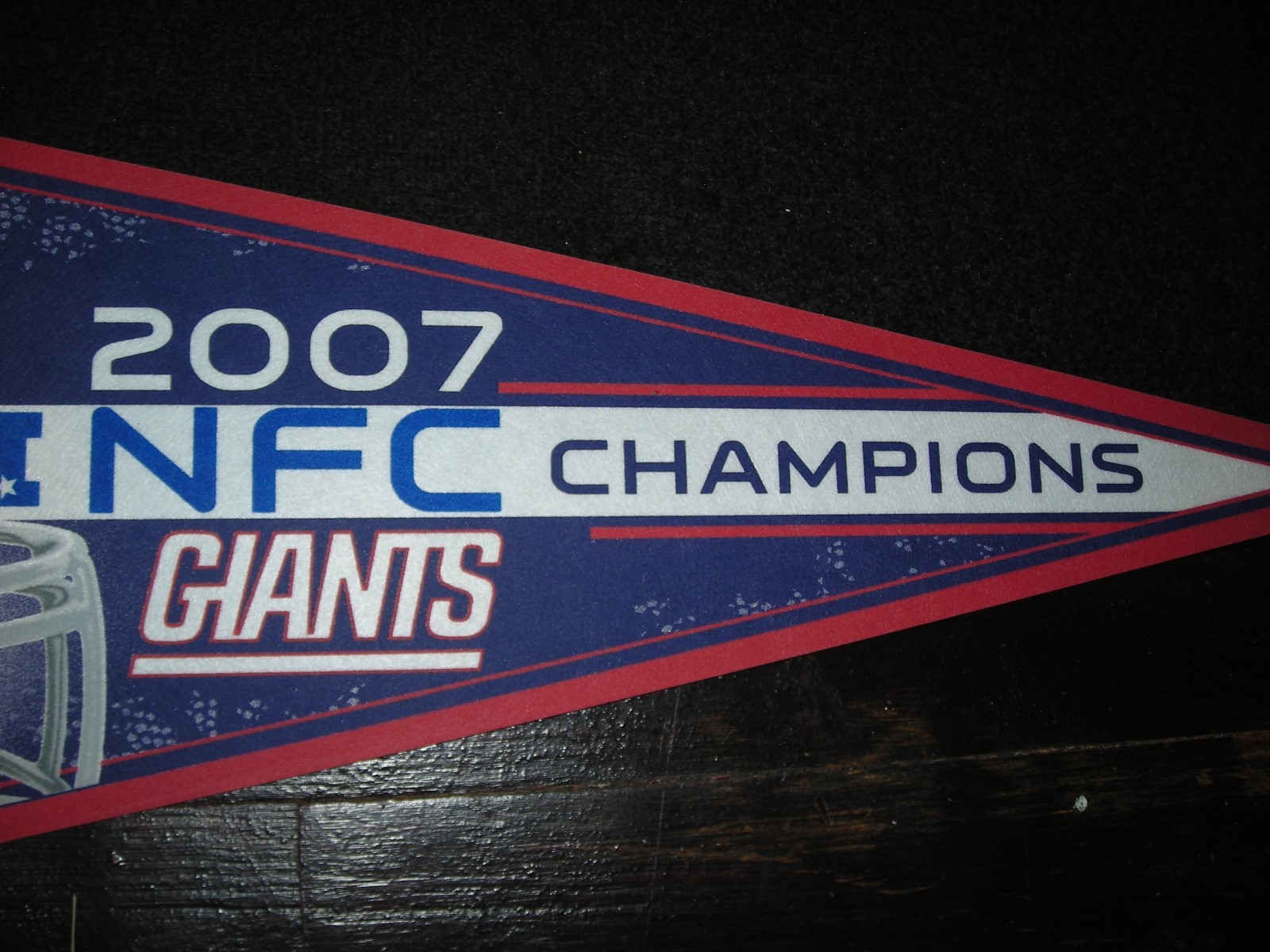 NFL, Super Bowl XLII, 2007 NFC Champion, New York Giants, pennant, excellent con