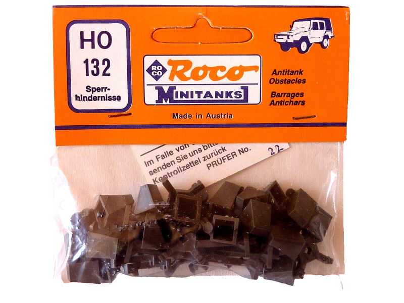 Roco Minitanks H0 132 Sperrhindernisse Barrikaden Antitank Obstacles Barricades
