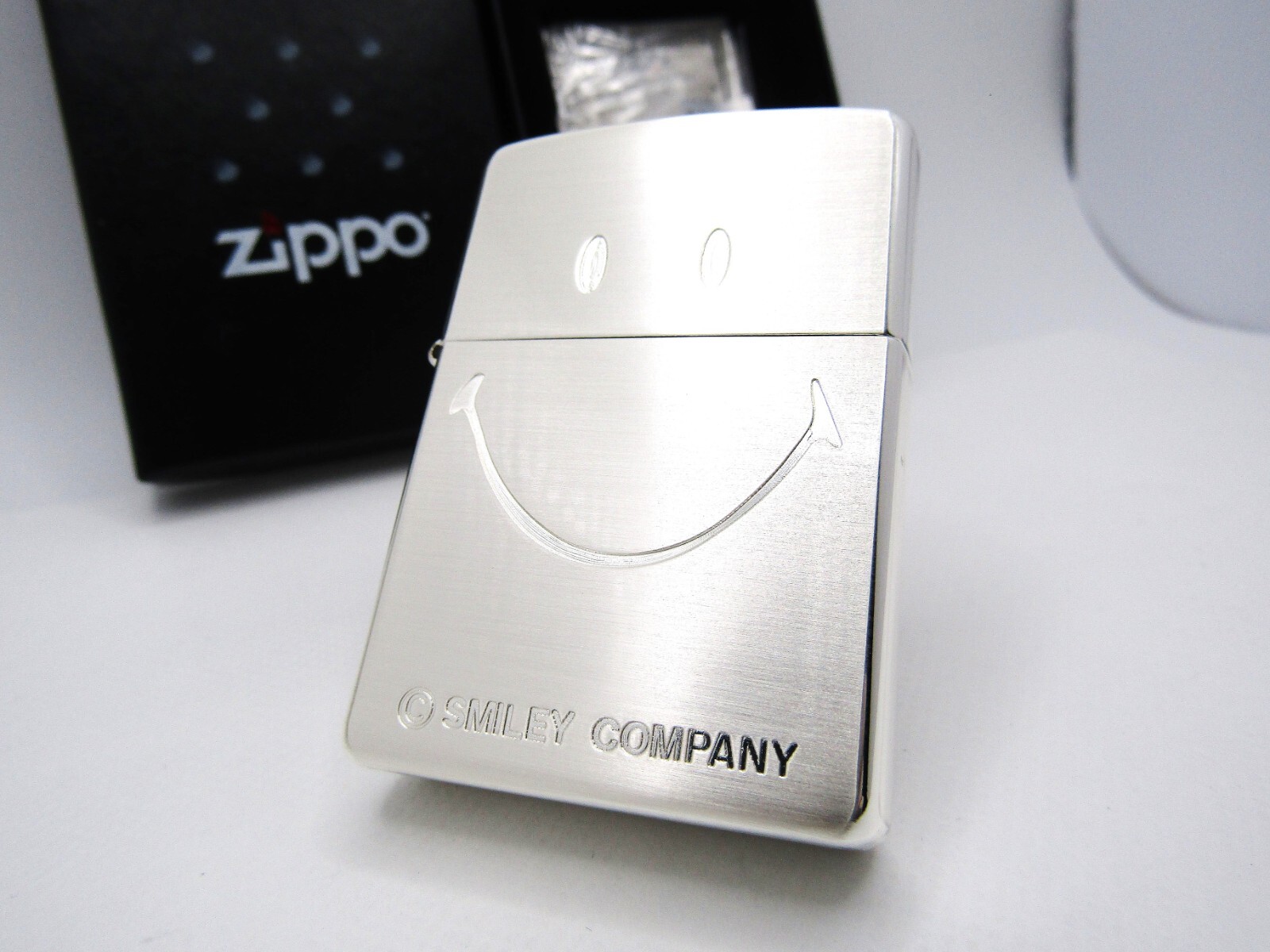 Smiley Company Silver Plated Zippo 2006 MIB Rare | eBay
