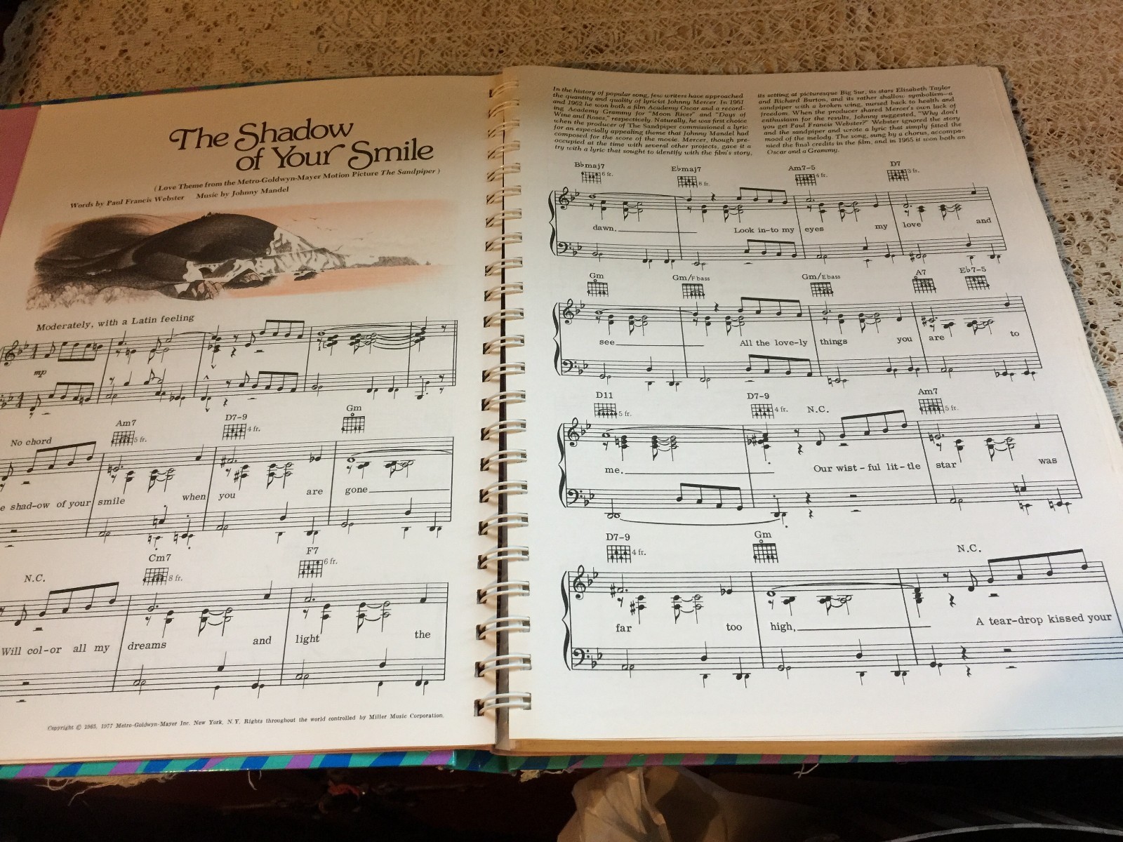 Reader's Digest FESTIVAL of POPULAR SONGS 1920s-1970s Sheet Music in HC Book