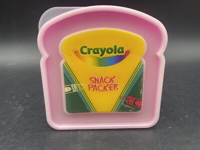 Pink Crayola Snack Packer Sandwich Container  Crayola Sandwich Container