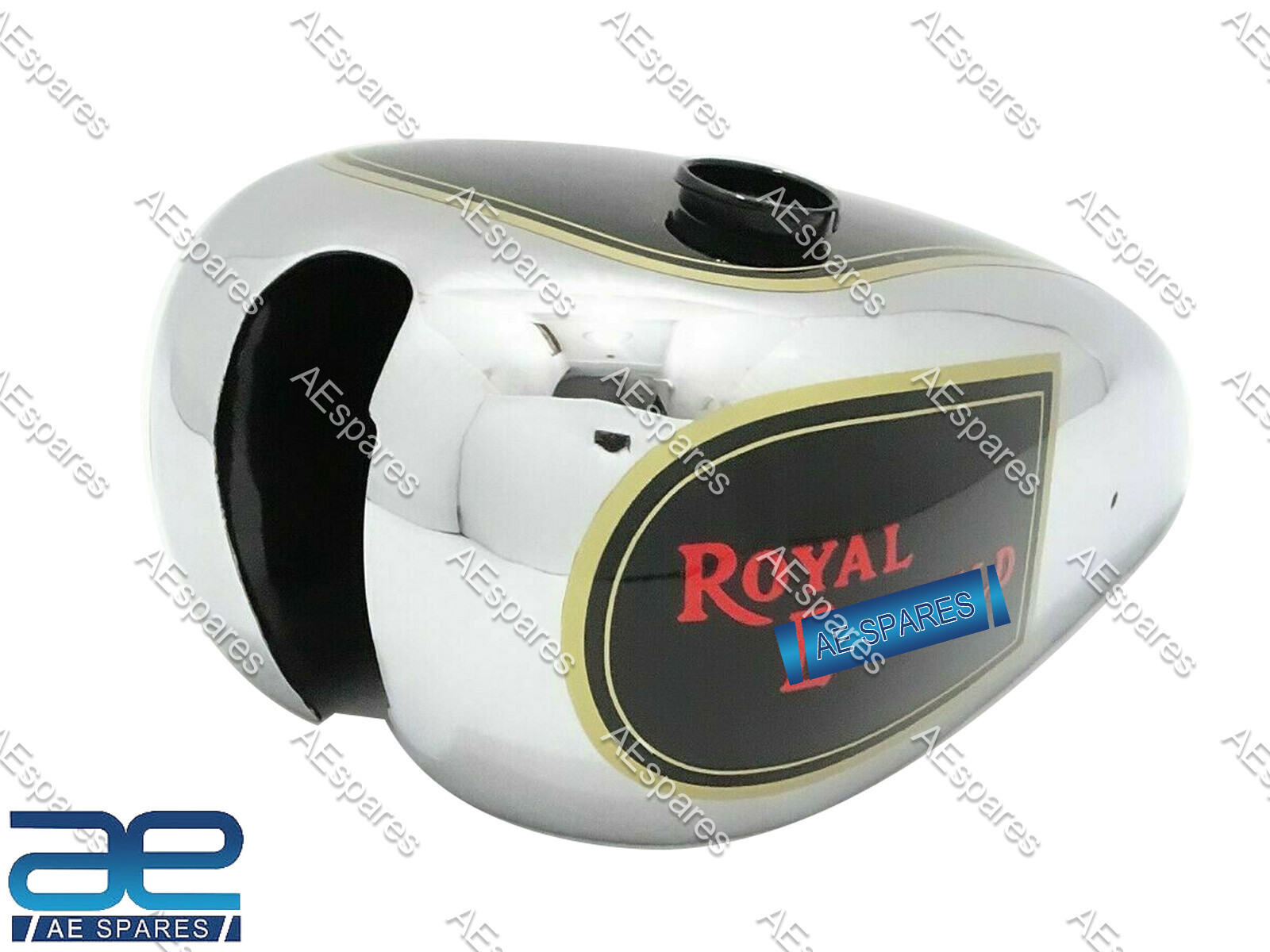 For Royal Enfield Fuel Tank Chrome Black Painted J & G Models 1946 
