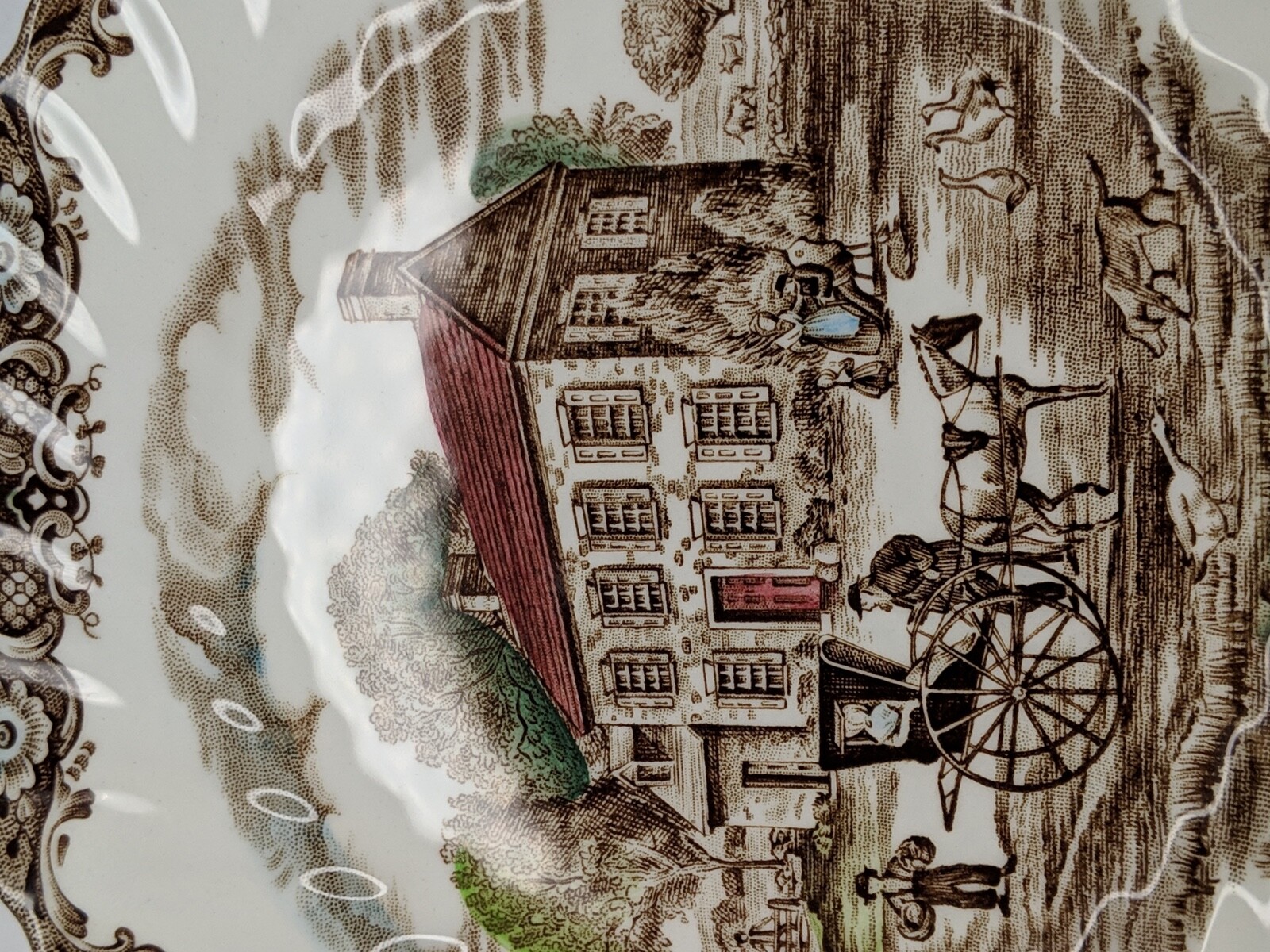 Heritage Hall China Salad Plate Pennsylvania Fieldstone 4411 Made in England