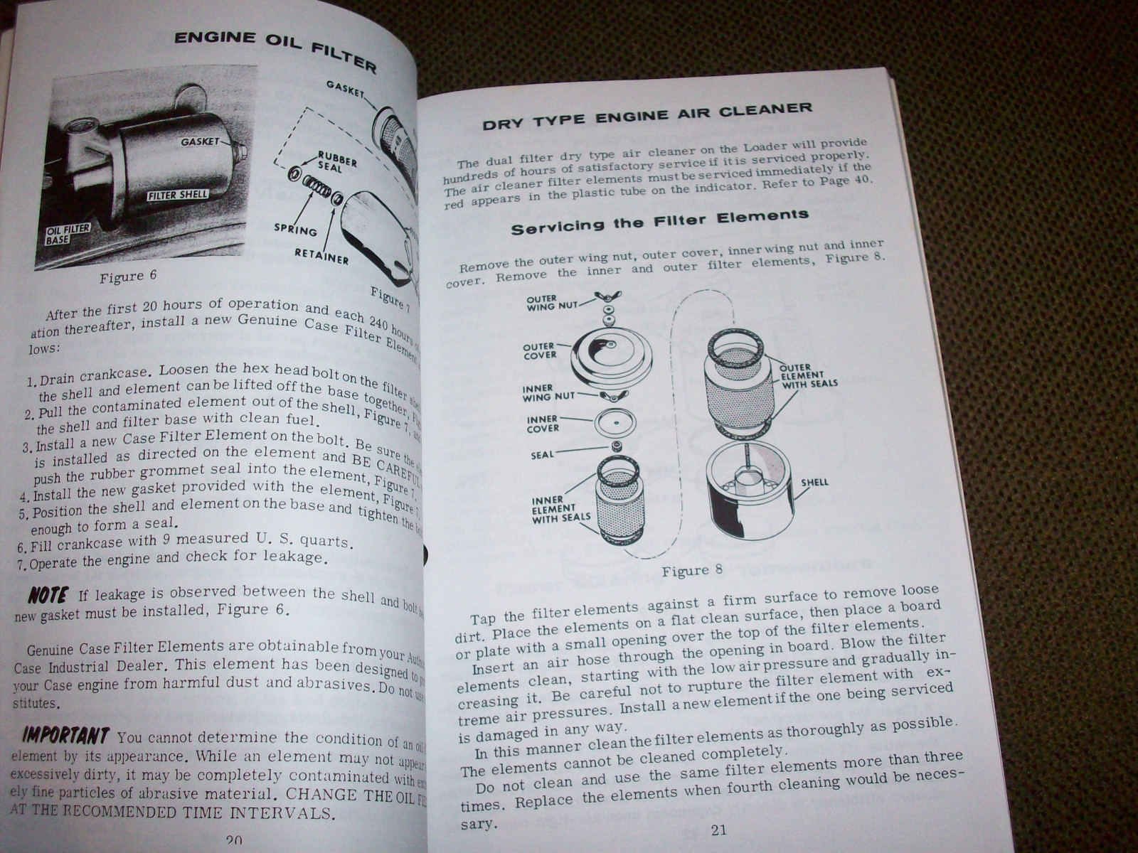 J.I. Case Industrial W7 Loader Operator's Manual
