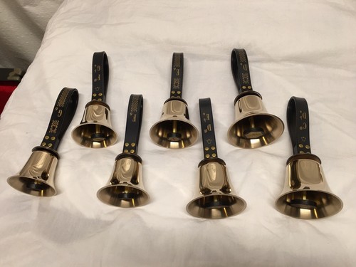 Schulmerich Handbells-complete 2nd Octave-12 Bells in a case-plus New Springs
