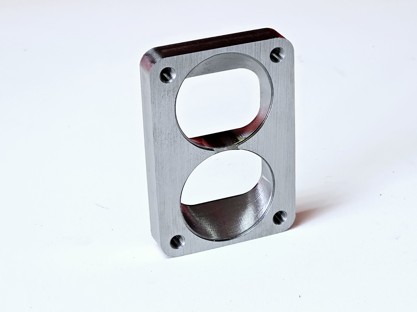 T6 Divided Collector to Twin Dual Recess 2.50" Inlet Turbo Flange S400 Borg 3/4