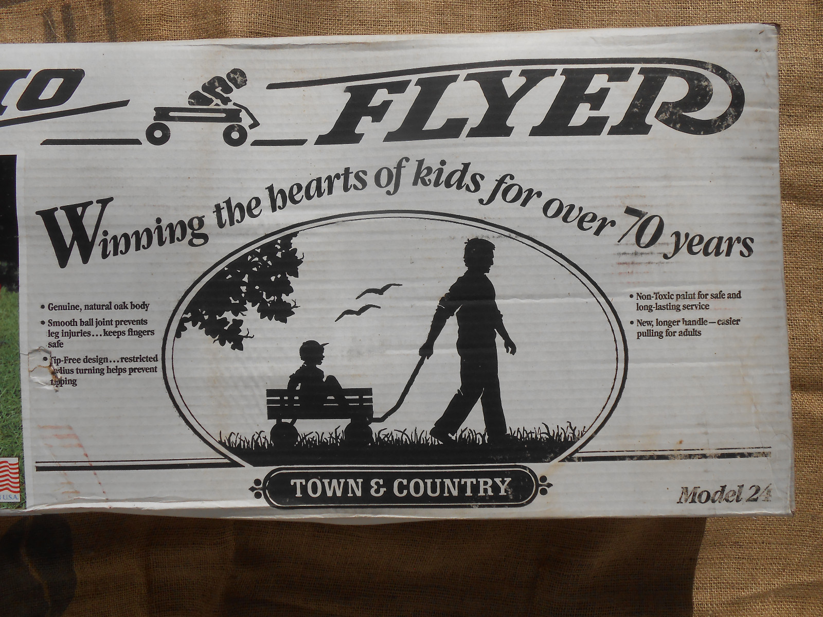 Radio Flyer TOWN & COUNTRY Model 24 Wagon • Vintage 1980's 