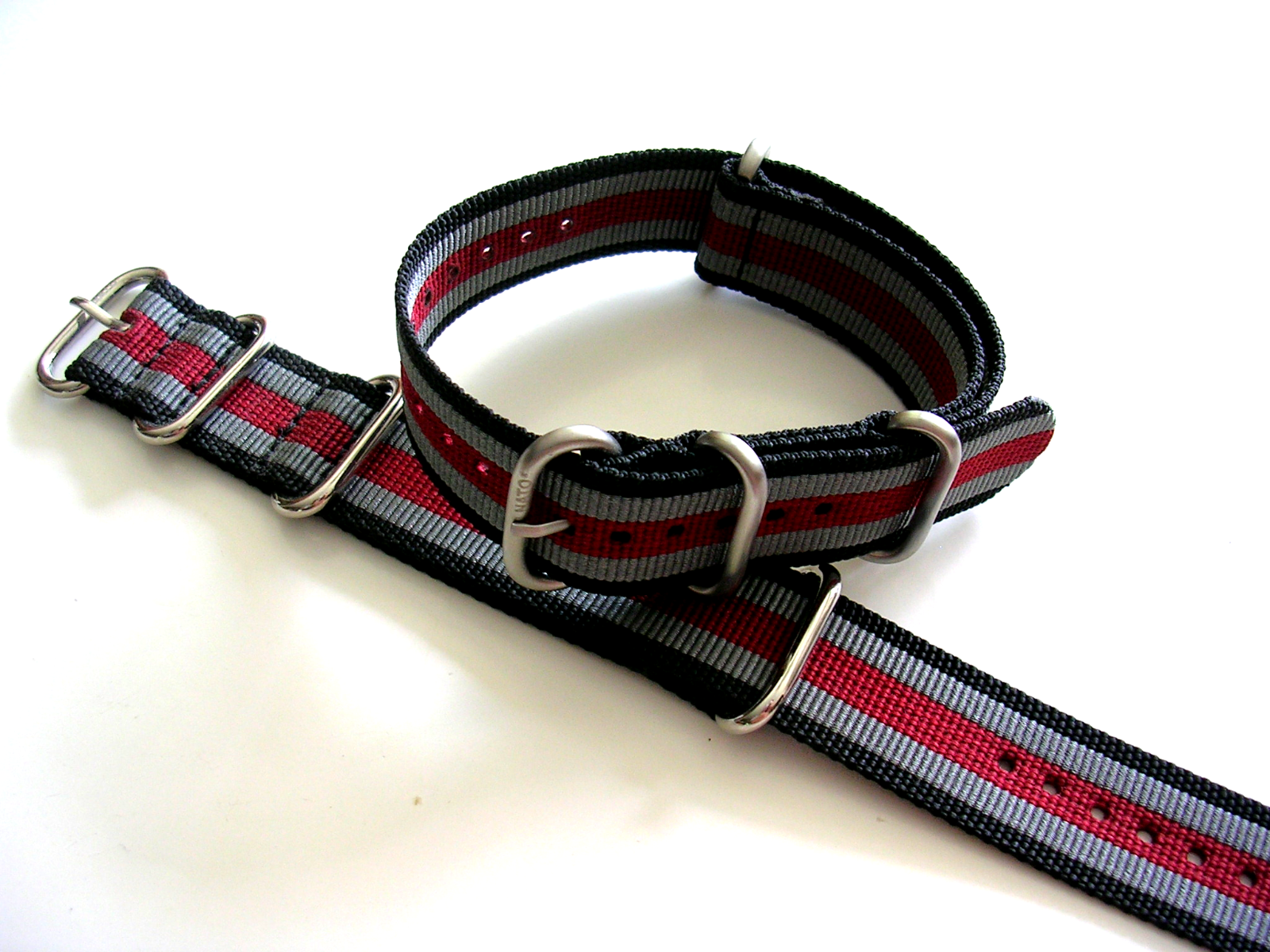 NATO G10 ® UTC HD Ballistic Nylon Military watchband strap Bond stripe IW SUISSE