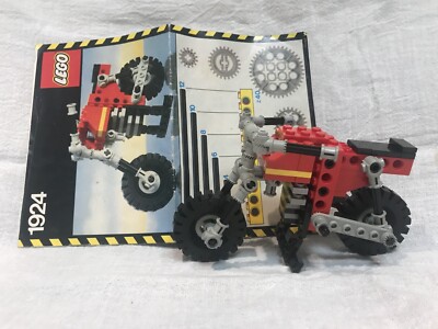 LEGO 1924 MOTORCYCLE TECHNIC SET 100% COMPLETE WITH INSTRUCTIONS 1983