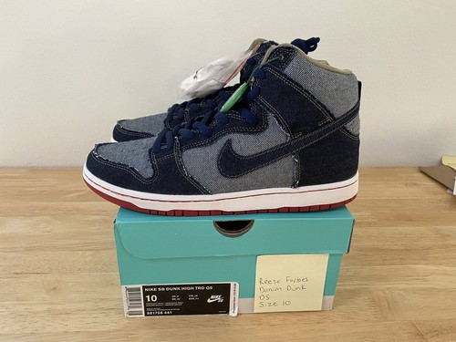 29cm US11 NIKE DUNK HI SB denim デニム REESE FORBES リースフォーブス low denime supreme 29.0cm ダンクハイ Nike Dunk High \"Washed Denim\" Sneakers | Blue | FARFETCH