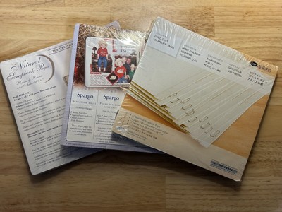 Creative Memories 7X7 Scrapbook Page Variety Pack Three Different Types