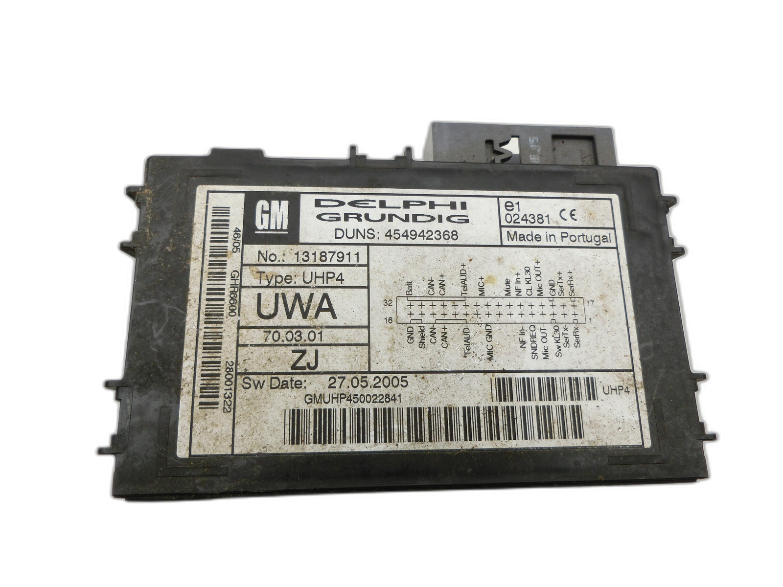 Bluetooth Kit manos libres Unidad de control UWA UHP4 para Opel Zafira B 05-11 - Bild 1