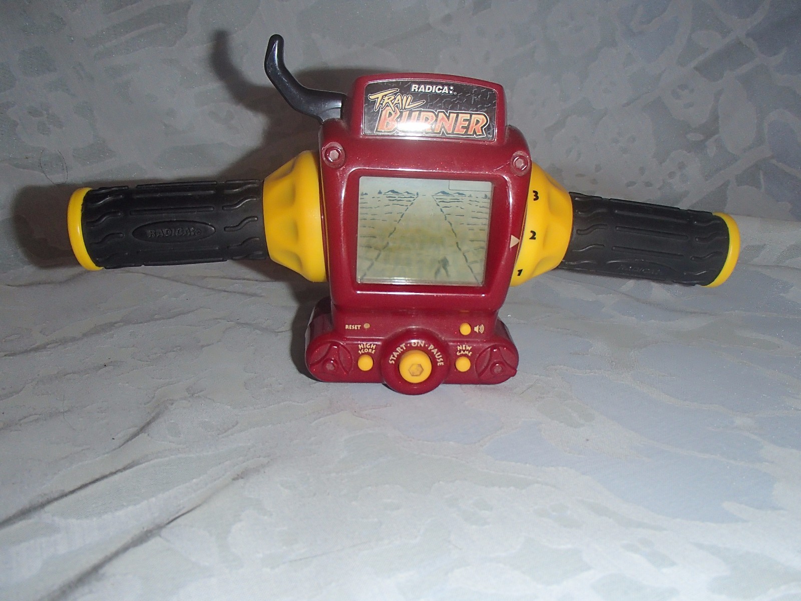 Radica Trail Burner Electronic Handheld Game Travel 1998 Dirt Bike Racing