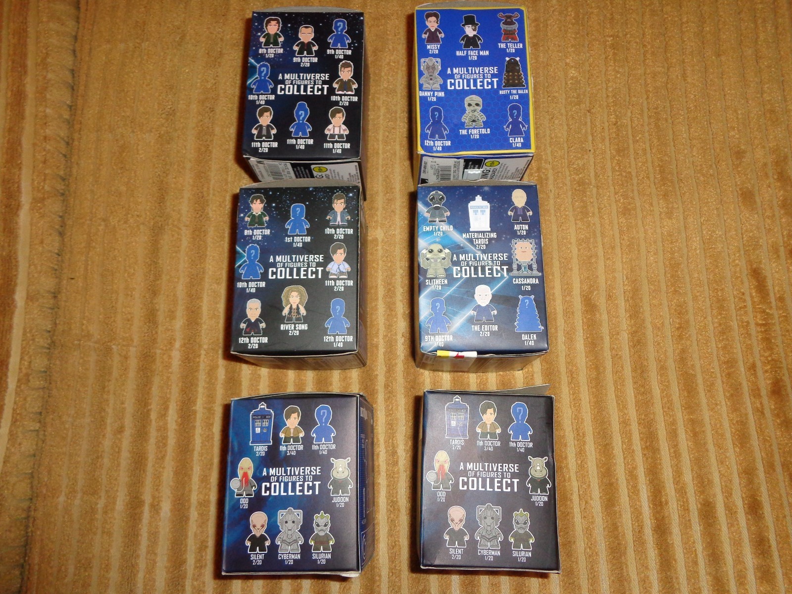 Doctor Who Vinyl Figures Mystery Packs Quantity Six New
