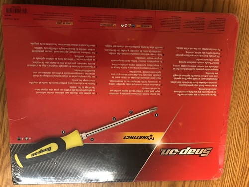 New Snap-on Yellow SGDX120BHV 12 Pc Soft Grip Combination Screwdriver Set HIVis