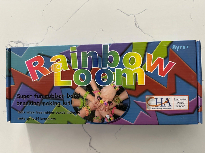 Rainbow Loom Bracelet Making Kit + Instructions&Bands Crafts Kids Hobby