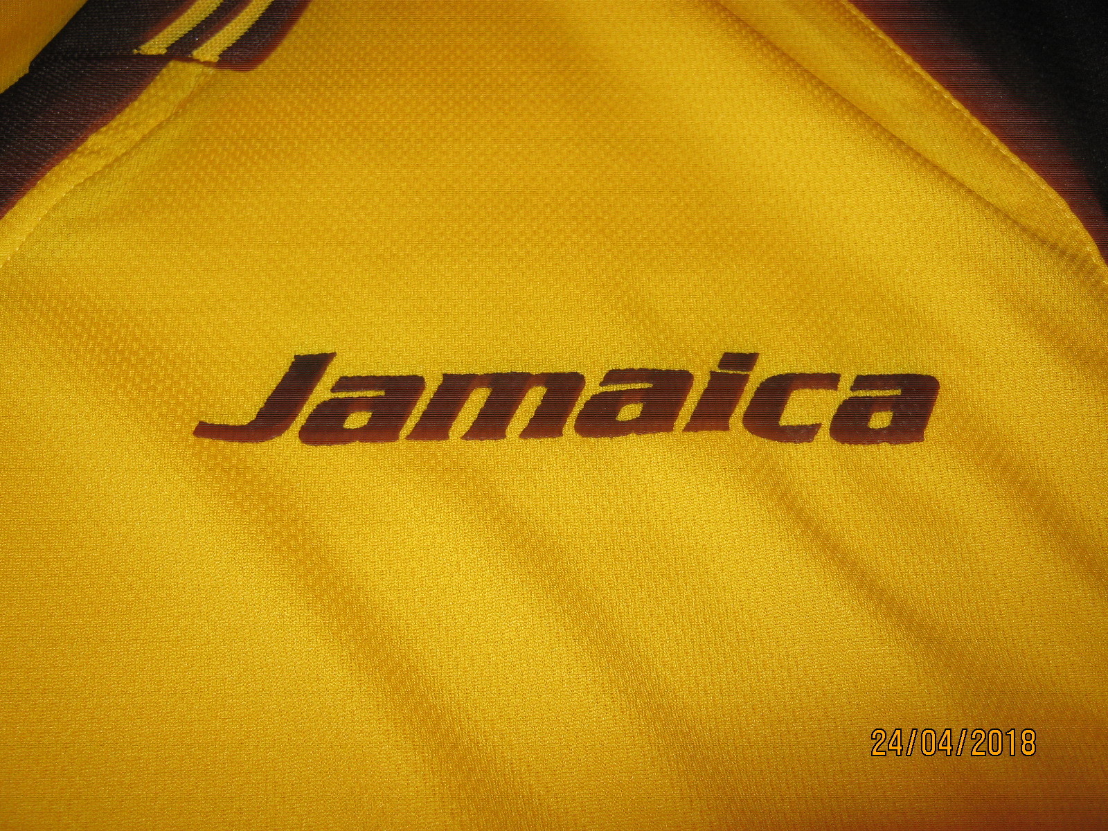 Sun Island Sport Jamaican Shirt Adult MEDIUM (NWT) JAMAICAN FLAG COLORS